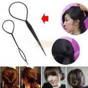 2 pcs Set Hair Braiding Tool & Pony Tail Maker Hair Bands
