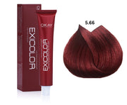Exicolor 5.66 Wine Red - Permanent Hair Color Cream Tube 100ml