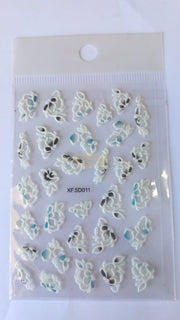 5D Embossed Nail Art Stickers - XF-5D011 Nail Art