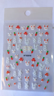 5D Embossed Nail Art Stickers - XF-5D016 Nail Art