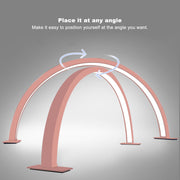 U-Shaped Beauty Table Lamp 750mm | Pink