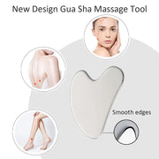 Facial Roller & Gua Sha Set | Stainless Steel