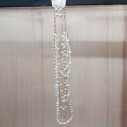 Fashion Jewelry -  Long Multistrand Necklace with Pearl and Earrings #11