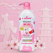 A Bonné Hokkaido Milk Whitening Lotion 500ml | UV & Nano Gluta Body Lotion