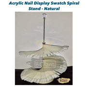 Acrylic Nail Display Swatch Spiral Stand - Natural (120 Tips) Nail Art Tool