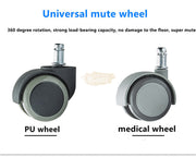 Adjustable Hydraulic Saddle Shape Stool on wheels | Black Stool