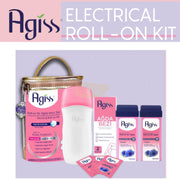 AGISS Electric Roll-On Wax Kit | Bag | (Heater 2x Roll-On Wax Epilation Cloth & Cleansing Wipes) Wax Heater Kit