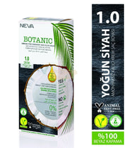 Botanic Ammonia-Free Permanent Hair Color Cream Set | 1.0 Intense Black Permanent Hair Color