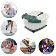 Foot Spa Bath Massager with Heat - Green/White