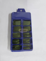 Color Nail Tips | Full Cover | Coffin | 020 (100 pcs/box) Nail Tips
