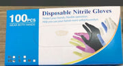 Disposable Nitrile Gloves Non-Medical - Black - Size XS