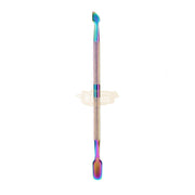 Double-Sided Rainbow Cuticle Pusher & Nail Cleaner - 1 manicure tools
