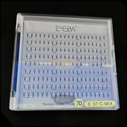 EMEDA Premade 7D 180 Fans | Pointy Base 0.07 C-MIX 9-14mm premade fans