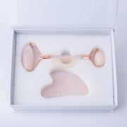 Facial Roller & Gua Sha Set | Rose Quartz Gua Sha Set
