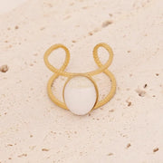 Fashion Jewelry- Ring with Oval centered rings