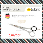 Hydra Professional Line Solingen Barber Shears Scissors 5516 (Made in Germany) 5516/5.5’’