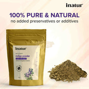 Inatur 100% Pure & Natural Organic Indigo Powder 100g Henna