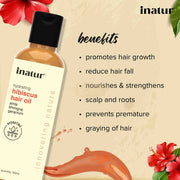 Inatur Hibiscus Hair Oil 100ml Hair Oil