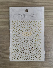 Joyful Nail Stickers | JO-846 | Gold Nail Art