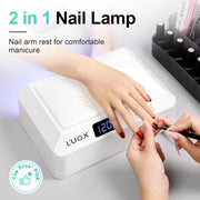 LUGX LG205 Professional UV LED Nail Lamp 72W with Arm Rest Pillow UV Lamp