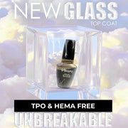 Mixcoco Glass Top Coat for Gel Polish 15ml | TPO & HEMA Free Gel Nail Polish
