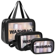 Multipurpose PVC Travel Organizer Bag | Black Toiletry Bag