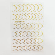 Nail Art Sticker | STZ-CS169 Gold Nail Stickers