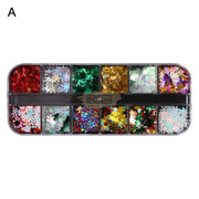 Nail Sequins | Snowflake Festive Season Collection Nail Art