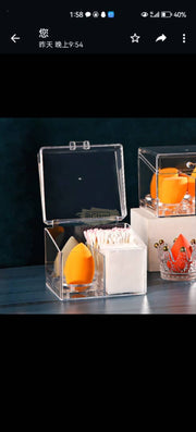 Organizer with Lid 12*10*9.5 cm (container only) Salon Furniture