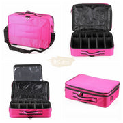 Professional Travel Makeup Bag with Compartments 40*28*12 cm- Rose (bag only) Makeup Bag