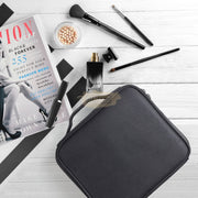 Professional Travel Makeup Bag with Compartments - Black (bag only) Makeup Bag