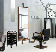 Retro Industrial Style Water Pipe Mirror | Bronze | 74*212cm Mirror