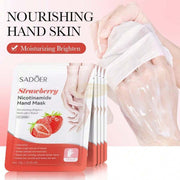 Sadoer Strawberry Nicotinamide Moisturizing Brighten Hand Mask Hand Mask