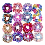 Shiny Multi-Colored Hair Scrunchies (1 piece) Scrunchies