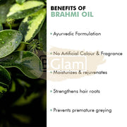 Inatur Brahmi Oil - Relaxes Mind & Body, Strengthens Hair Growth, Revitalizes Scalp
