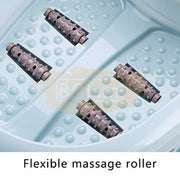 Collapsible Foot Spa Soaking Tub with Massage Rollers | Pink