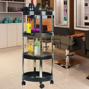 Salon/Barber Rolling Utility Cart with Hair Dryer Holder