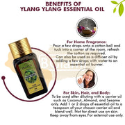 Inatur Essential Oil - Ylang Ylang - Emotional balance, Detangles Hair, Anti-Depressant