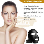 Inatur Charcoal Sheet Mask - Detoxifies, Purifies & Minimizes Pores - BGlam Beauty Shop