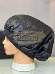 Satin Sleep Hair Bonnet | Black
