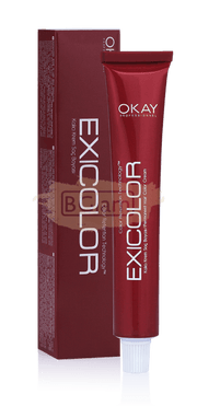 Exicolor 5.75 Light Brown Mahogany/Akaju - Permanent Hair Color Cream Tube 100ml
