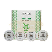 Inatur Facial Pack - Tea Tree (anti-acne facial Kit) - Acne, Pimple Control & Oil Reduction