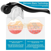 Derma Roller 0.25mm Cosmetic Needling | Black Derma Roller