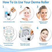 0.75mm Silver Derma Roller | Cosmetic Needling Tool Makeup Accessories