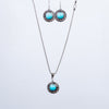 Fashion Jewelry | Earrings and Necklace Set | Turquoise #43