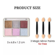 6 Colors Magic Aurora Nail Powder with 3 Applicators | 005