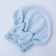 Quick & Absorbent Hair Drying Towel Cap with Bowknot