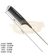 Carbon Anti-Static Pin Tail Comb 6400 Hair Brush