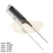 Carbon Anti-Static Pin Tail Comb 0812 Hair Brush