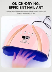 T18 UV LED Nail Lamp 258W | PINK/GOLD